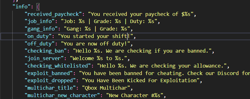Example change